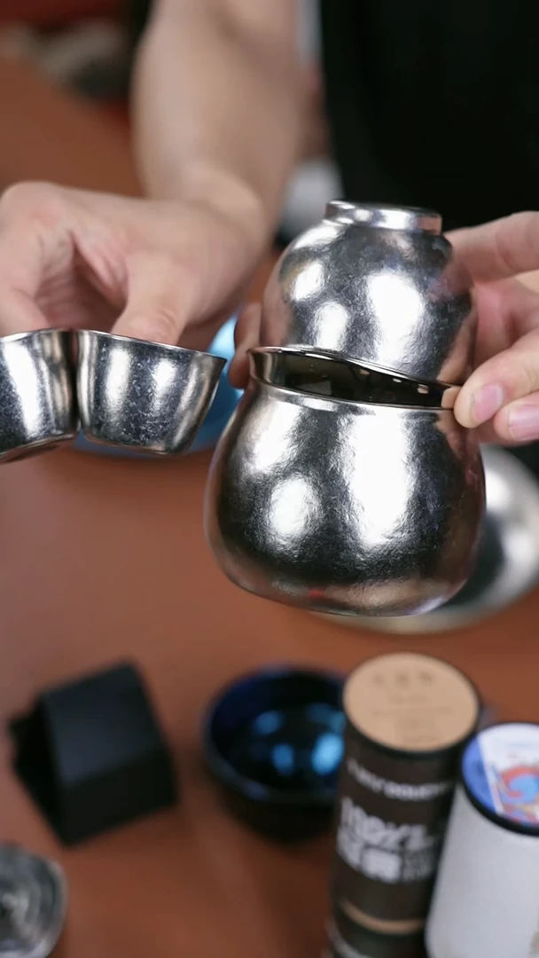 钛辉常配 纯钛福禄宝瓶 银