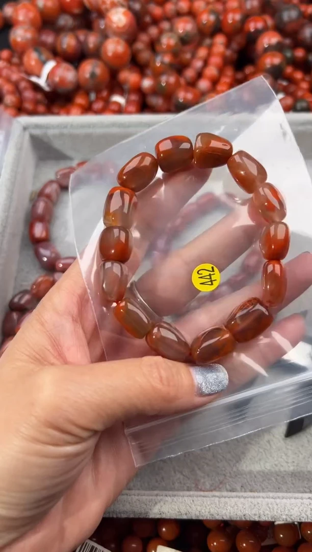 未镶嵌手串南红玛瑙12+