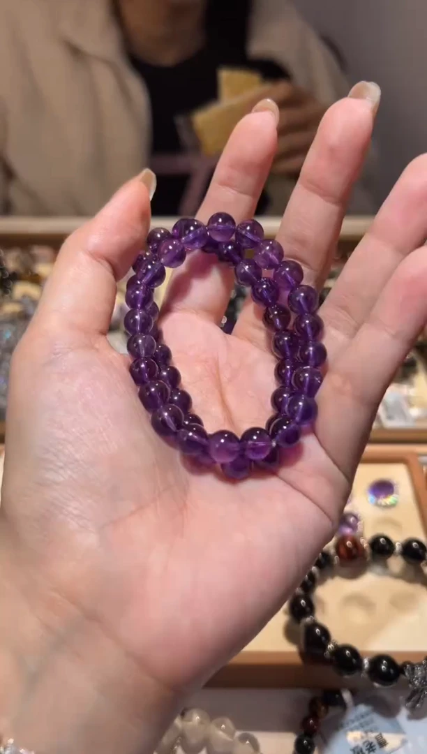 【闪购商品】紫晶手链未镶嵌8mm紫水晶