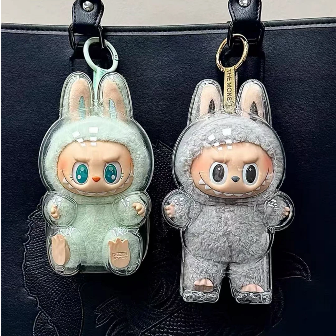 【不含娃】labubu保护壳拉布布透明罩防尘一代/二代/三代/