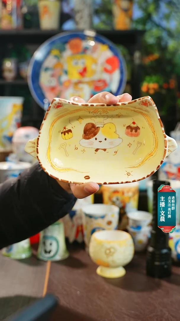 景德镇高温釉下彩纯手工手绘