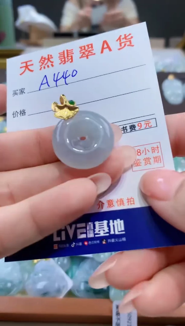 颈饰未镶嵌翡翠天然翡翠A货挂件