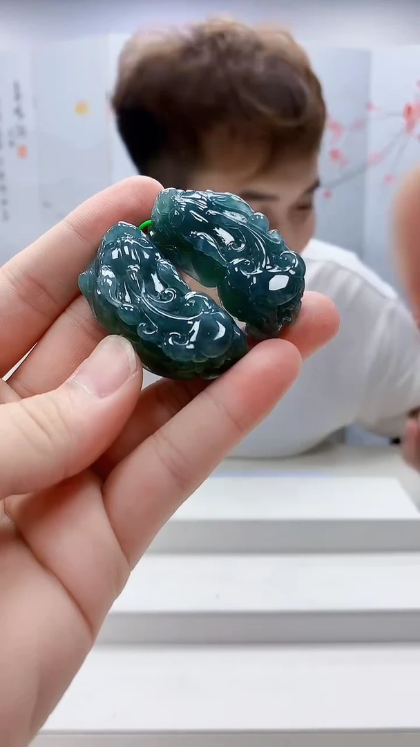 定制翡翠未镶嵌4868bb-毛货挂件49