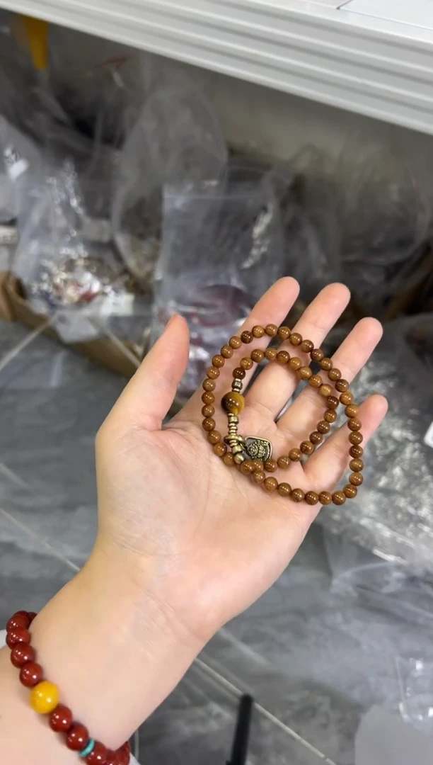 未镶嵌菩提手串特A库克扎基设计款双圈[0633]