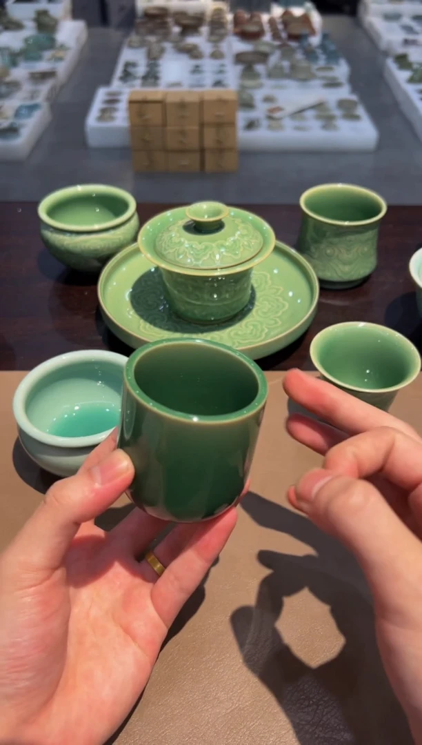 171窑承严选 梅子青扳指杯