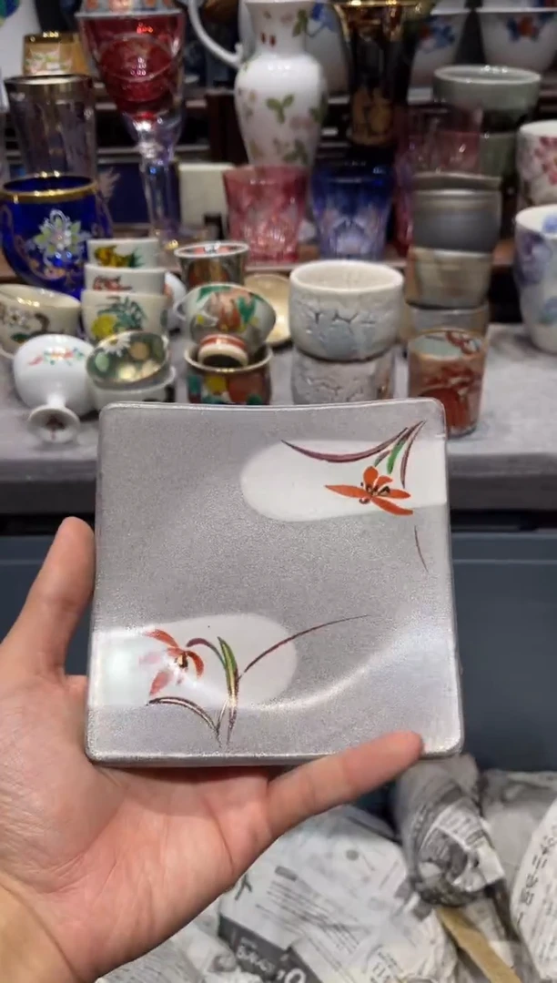 瓷片橘吉糯米柚盘