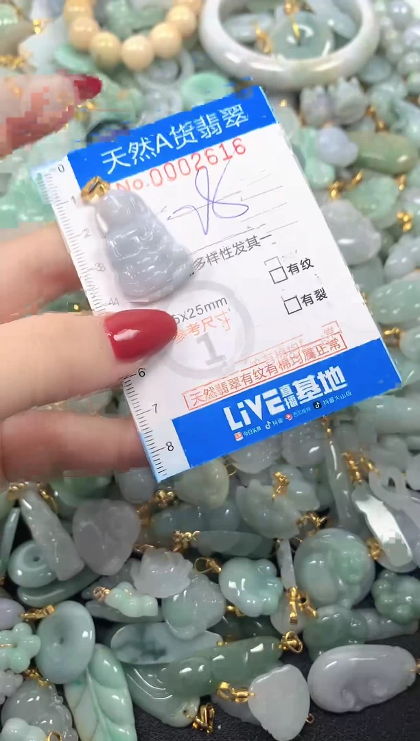 颈饰未镶嵌翡翠净货挂件-2616