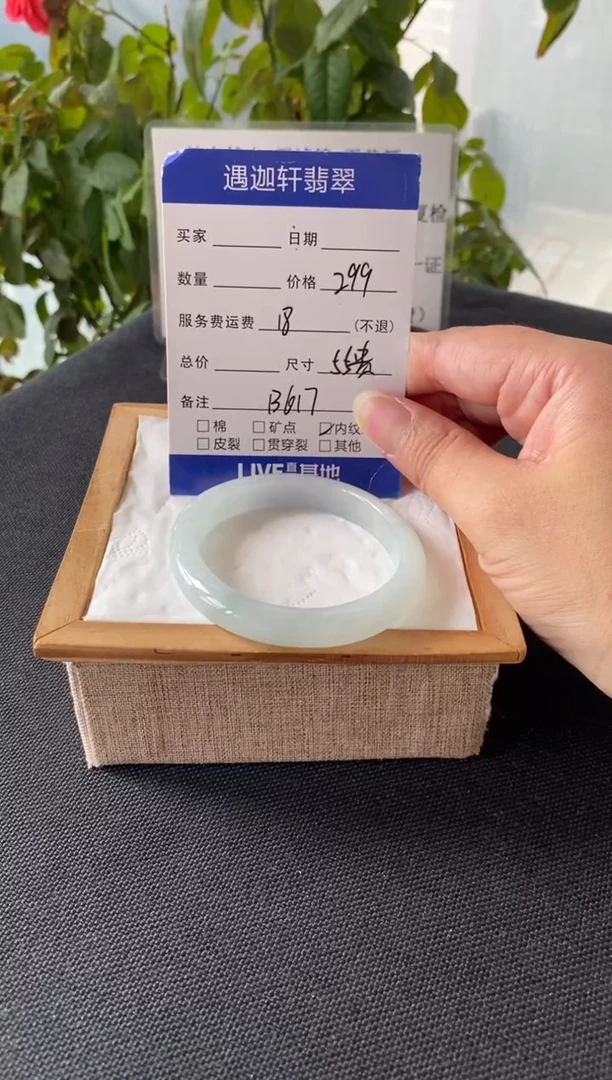 未镶嵌手镯翡翠55贵妃 B617编码