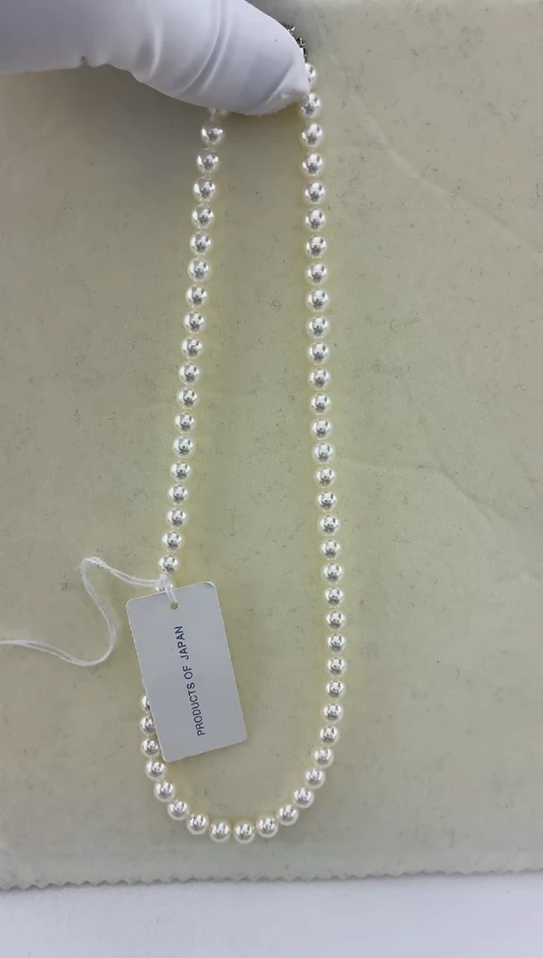 颈饰未镶嵌海水珍珠无调rose p6-6.5满珠链