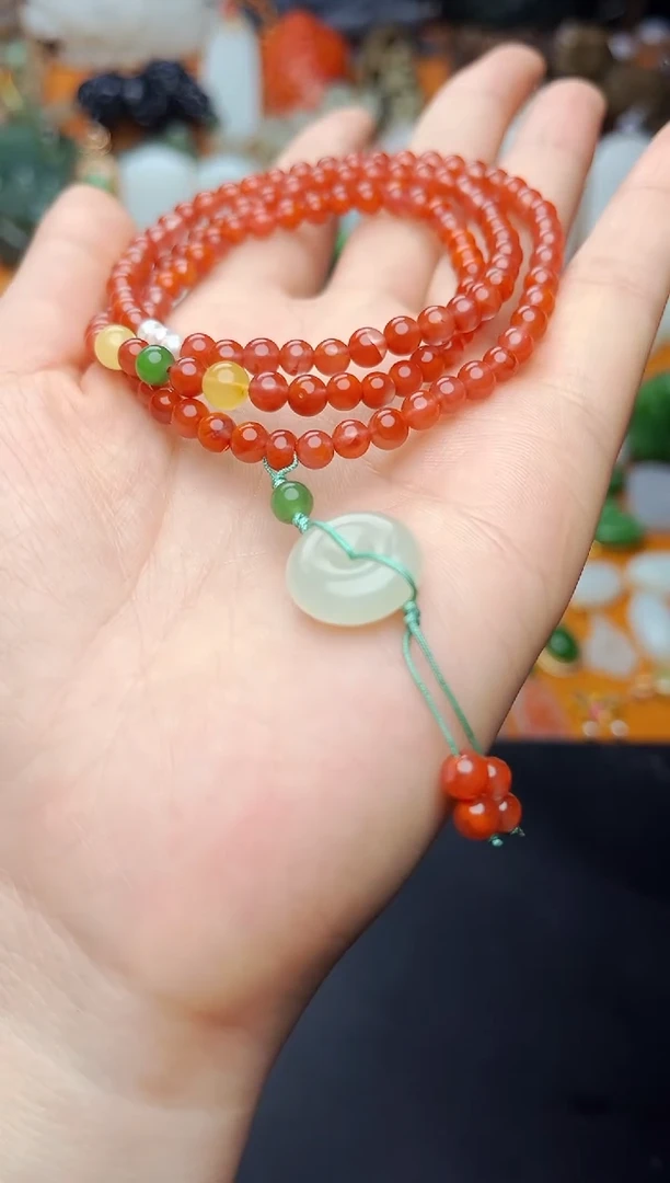 【闪购商品】南红玛瑙手串未镶嵌多圈手串