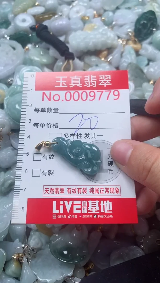 吊坠(不含链)未镶嵌翡翠9779