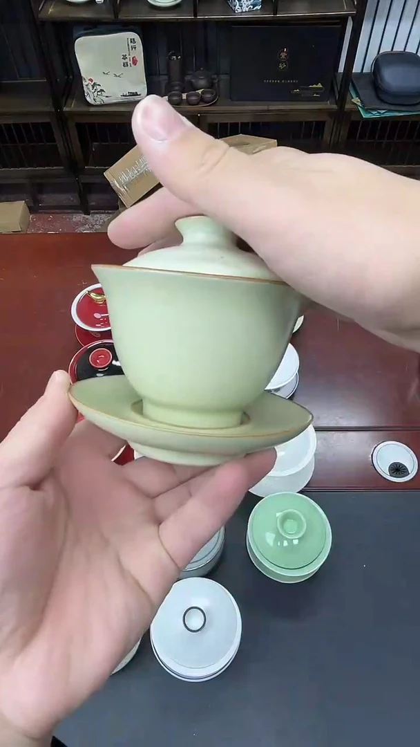 茶具临时链接瓷盖碗