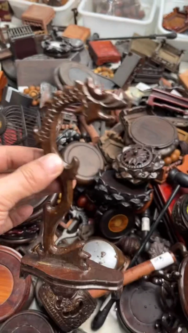 木黑檀木挂玉架20