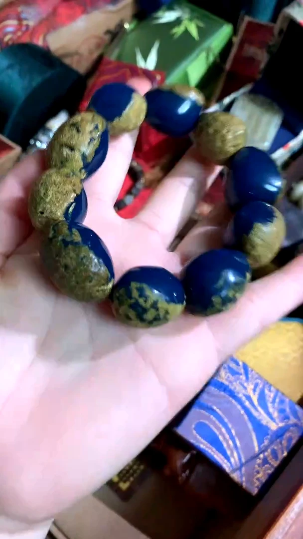 【闪购商品】蓝珀手串未镶嵌德诚精品专属摆件