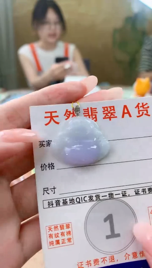 颈饰未镶嵌翡翠天然A货翡翠挂件