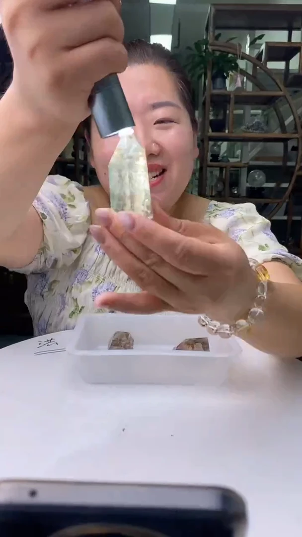 水晶珠宝半成品未镶嵌幽灵柱子D152多样性发其一