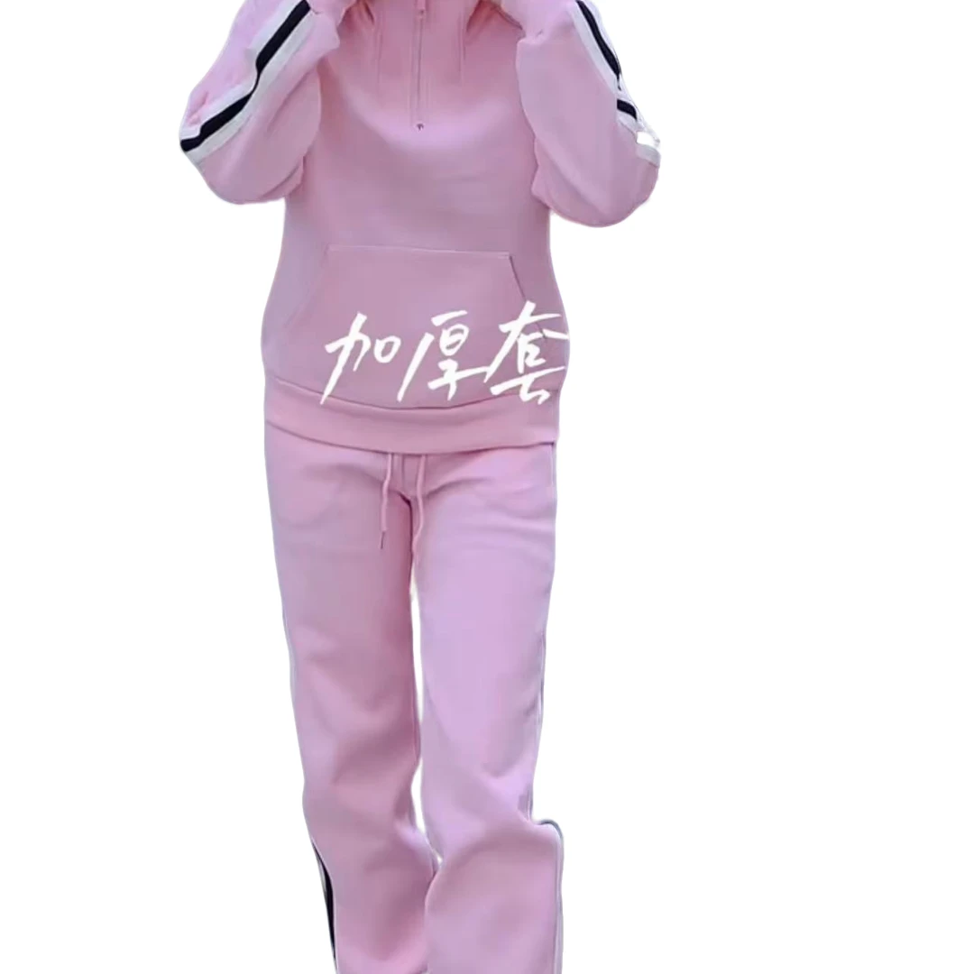 1531春季新款休闲运动套装连帽卫衣+裤子舒适百搭