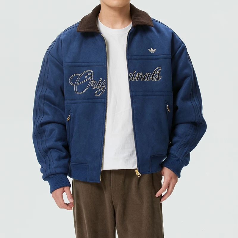 阿迪达斯新年款棉服男装2026新款保暖休闲棉衣运动夹克外套KT0675