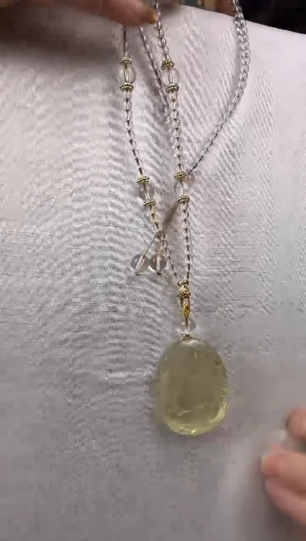 项链未镶嵌水晶天然狐狐吊坠