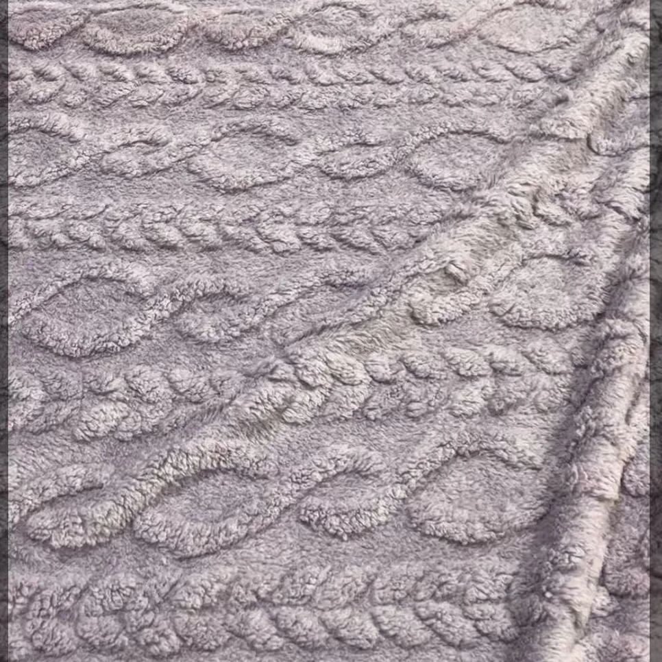 MT-2024480紫色麻花盖毯230*200