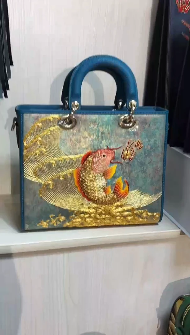 织物爱**?潮绣国风包