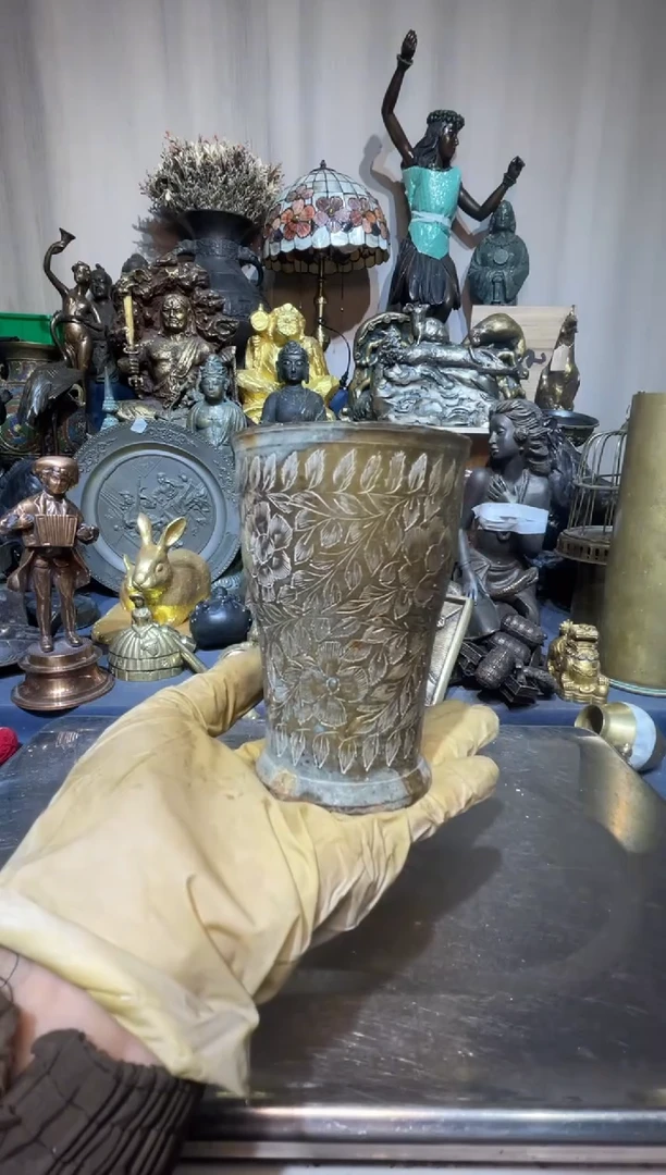 琉璃手工艺品回流铜器摆件实物为准