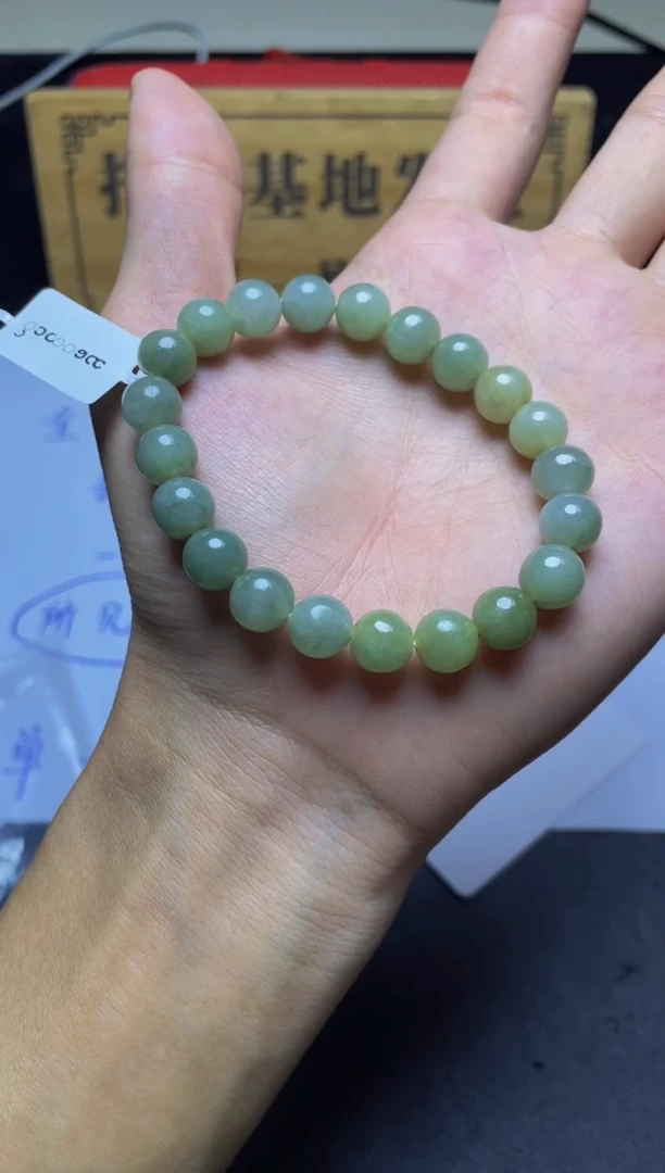 未镶嵌定制翡翠珠串