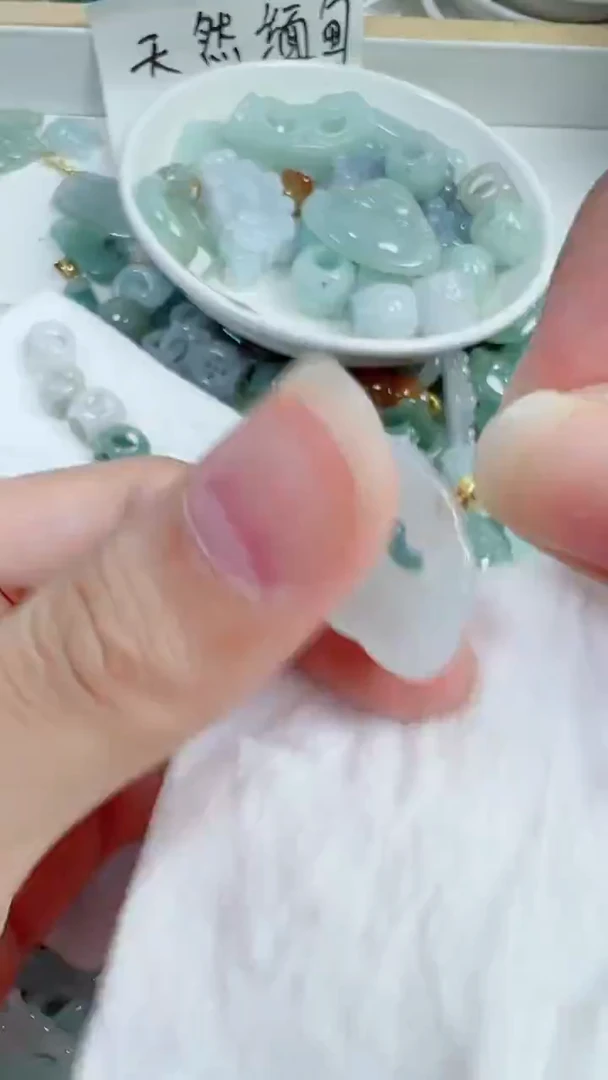 散珠翡翠80号链接，A货翡翠