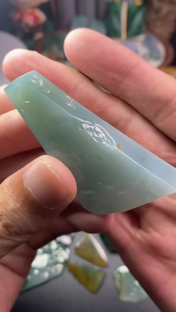 未镶嵌定制翡翠翡翠片料定制未镶嵌10.20-46