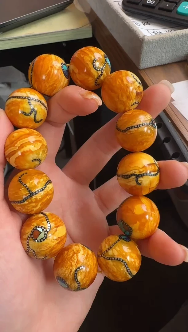 未镶嵌颈饰蜜蜡8737天然蜜蜡珠宝奇石假一罚十