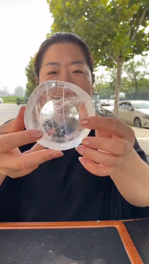 未镶嵌珠宝半成品水晶白水晶碗D218