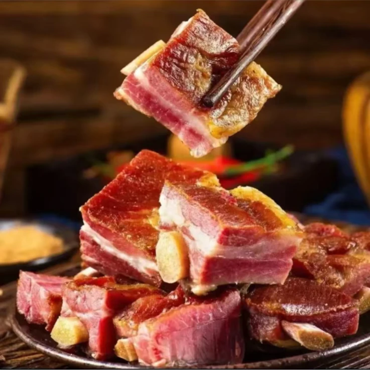 烟熏腊排骨 买2斤送1斤 默认切小块 hl