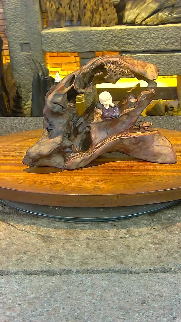 木红檀木山水摆件