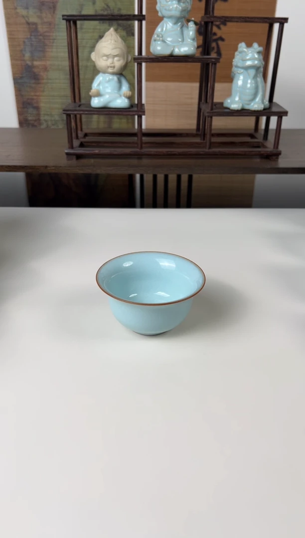 【闪购商品】杯珑匠天青圈足大压手120cc