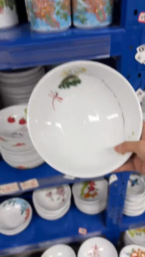 瓷片景德镇手绘釉中彩（食品级）大胖碗