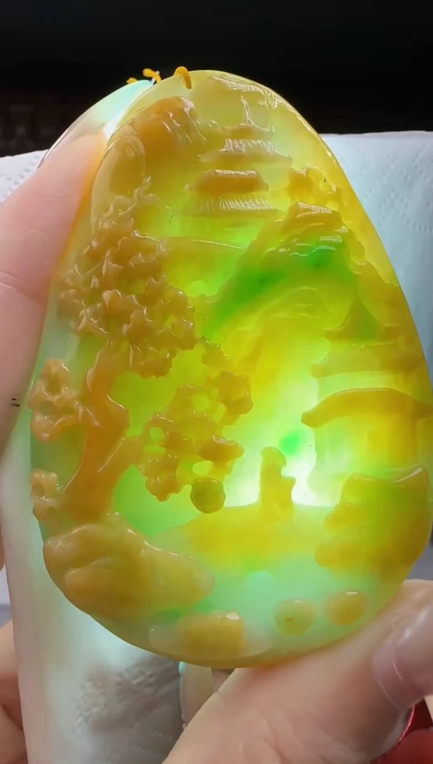 翡翠未镶嵌颈饰多样性发其一MM@@