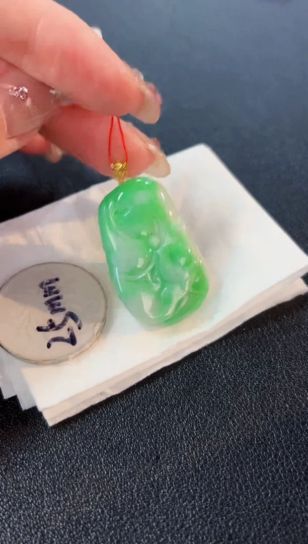 【闪购商品】翡翠颈饰18K金镶嵌缅料A货/支持复检/一件