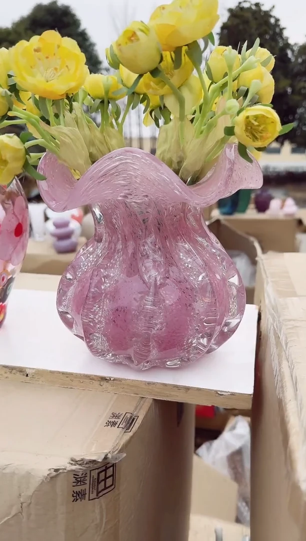 【闪购商品】玻璃私花主义-粉色琉璃钱袋