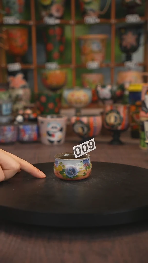 紫砂油画手绘釉下彩009