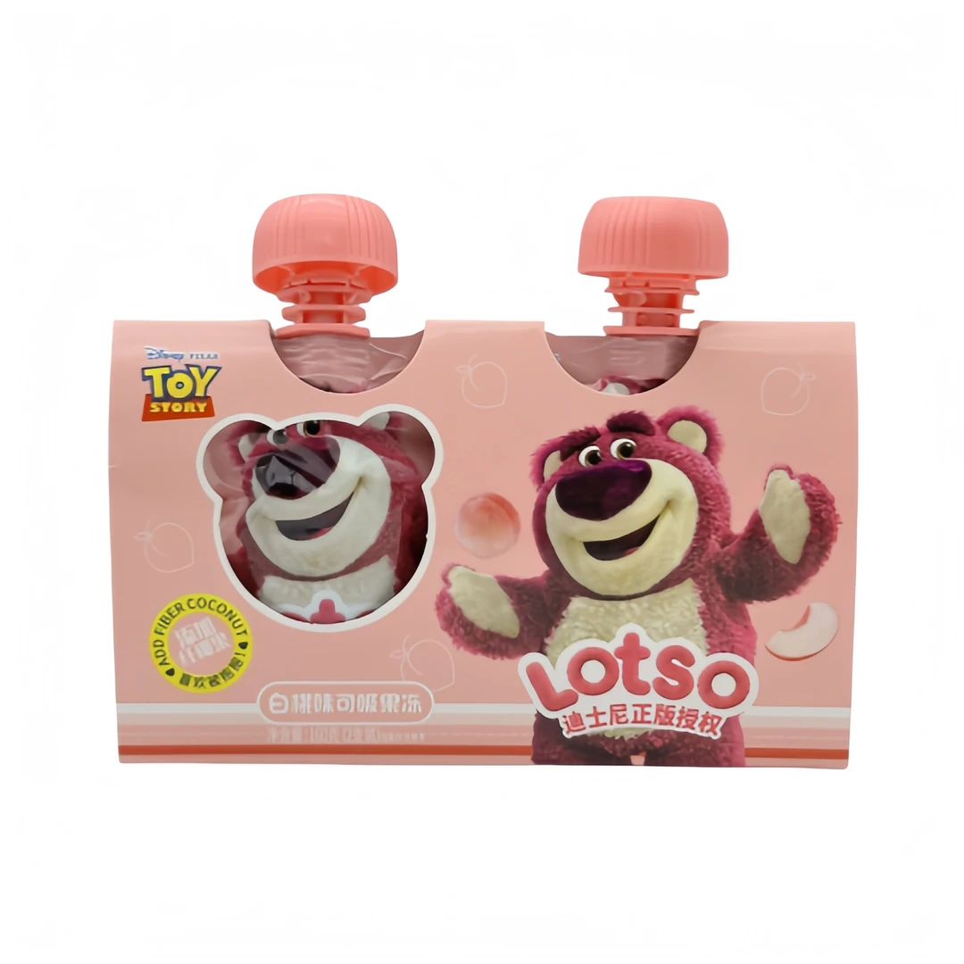 迪士尼LOTSO可吸果冻两支装(白桃味)160g