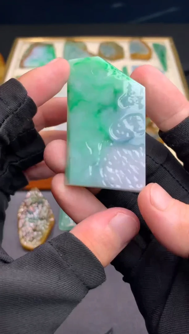 定制翡翠未镶嵌天然翡翠裸石 （含工费）