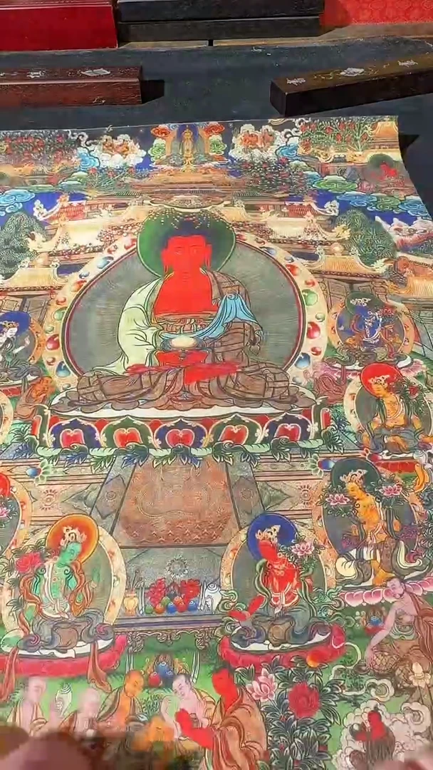 卷轴画藏式珍藏彩绘艺术馆90