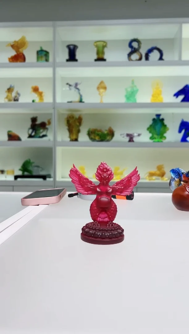 琉璃手工艺品古法琉璃大鹏鸟