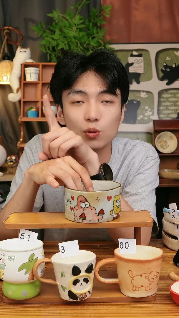 摆件景德镇文创卡哇伊日式系列陶瓷   108