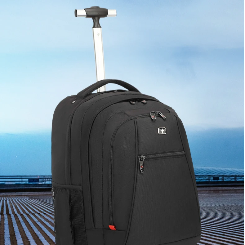 双肩拉杆包出差行李包大容量登机包学生书包男士防水电脑背包