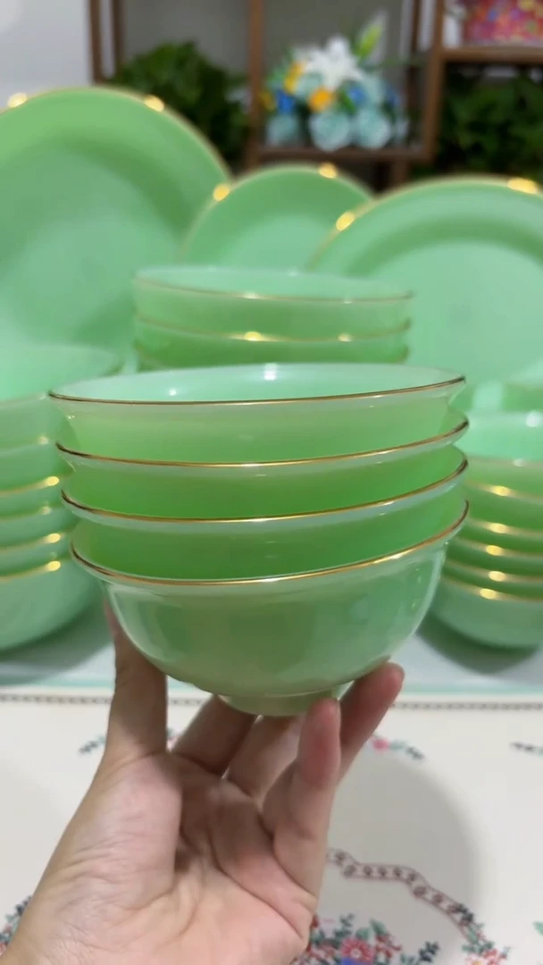 瓷 4.5英寸玉瓷碗4个口径11.5厘米