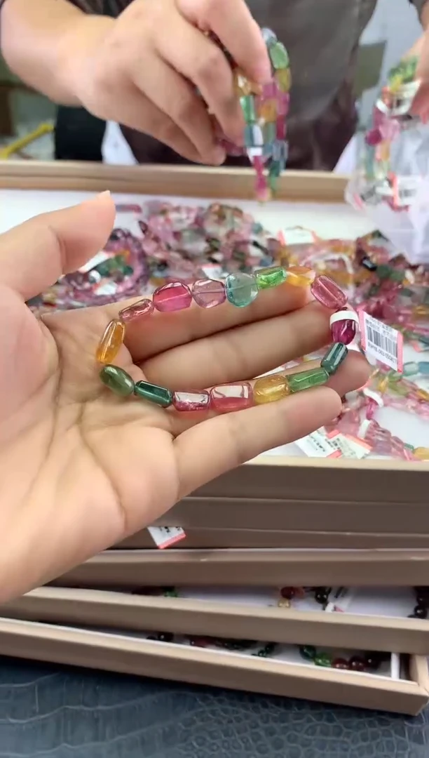 未镶嵌手串碧玺多样性发一条