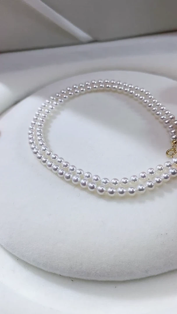 未镶嵌淡水珍珠珠宝奇石珍珠项链卡3.5