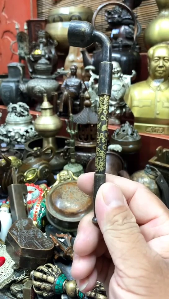 鸿兴工艺摆件把件伸缩锅子