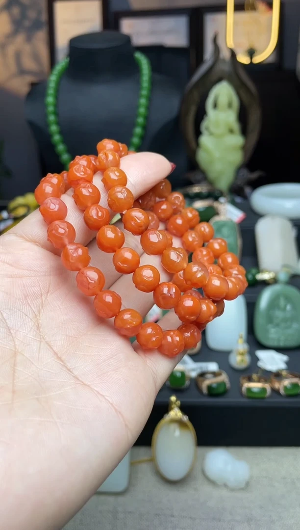 【闪购商品】南红玛瑙手链未镶嵌手串多样性发其一n040